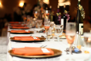 table detail at windsor ballroom wedding
