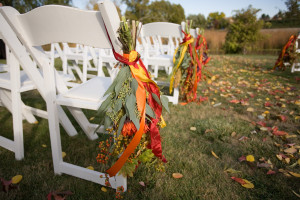 fall wedding ceremony decor