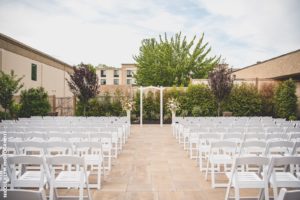 outdoor wedding ceremony at windsor ballroom