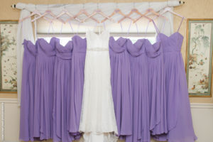 violet bridesmaids dresses