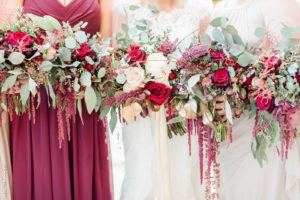 textured wedding bouquets
