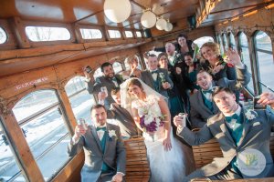 inside wedding trolley