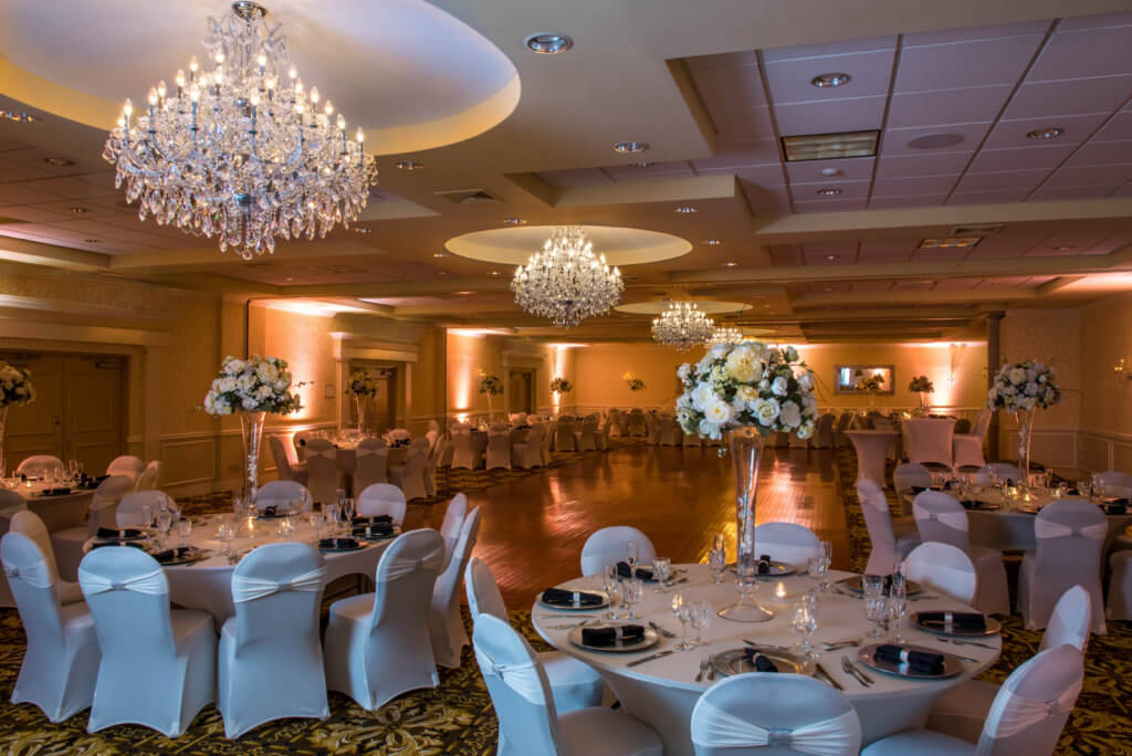 our ballroom set up for a wedding reception 