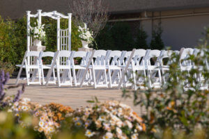 Our outdoor ceremony space